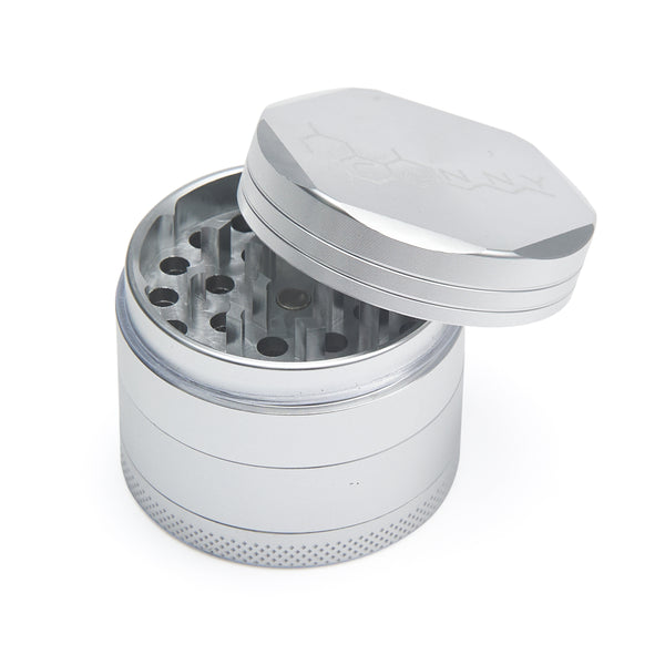 CANNY Grinder – Large Herb Grinder 4 Piece 2 Inch Spice Crusher Pollen Catcher and Scraper Tool Aluminum Alloy Sharp Teeth Magnetic Lid